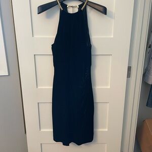 Eliza J Black Backless Halter Dress